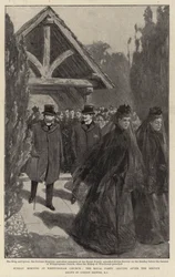 Sunday Morning at Whippingham Church, the Royal Party Leaving After the Service